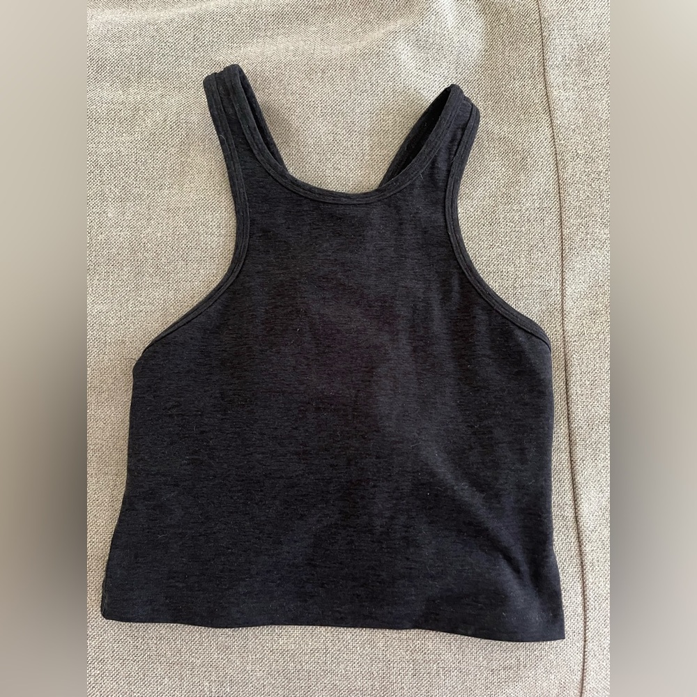 black/gray beyond yoga tank top